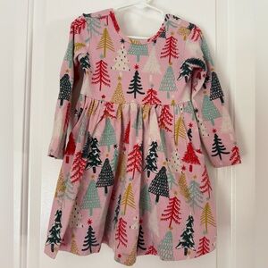 Hanna Andersson Multicolor Tree Print Dress